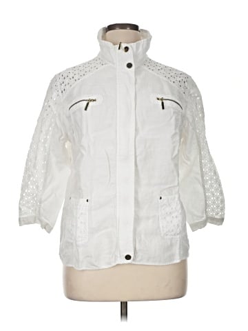 Chico's 3/4 Sleeve Button-Down Shirt (view 1)
