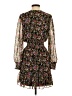 MSK 100% Polyester Floral Black Casual Dress Size S - photo 2