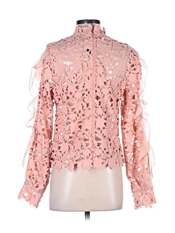 Self-Portrait Long Sleeve Blouse (view 2)