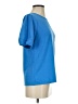 Ann Taylor Blue Short Sleeve Top Size S - photo 4