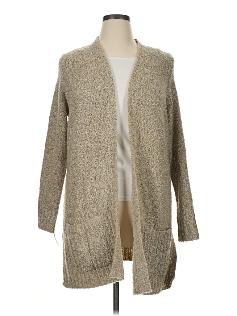Pre-owned Time And Tru Cardigan Sweater In Tan