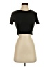Missguided Black Short Sleeve Turtleneck Size 2 - photo 1