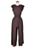 Unbranded 100% Polyester Solid Brown Jumpsuit Size XXS - photo 1