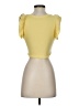 Zara Yellow Short Sleeve Top Size S - photo 2