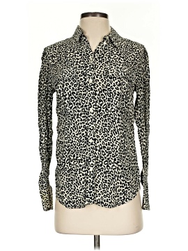 Something Navy Long Sleeve Button-Down Shirt (view 1)