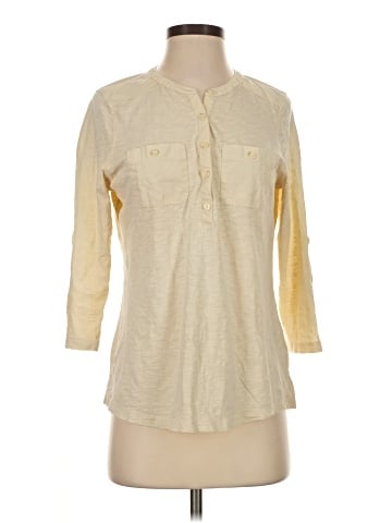 L.L.Bean 3/4 Sleeve Button-Down Shirt (view 1)