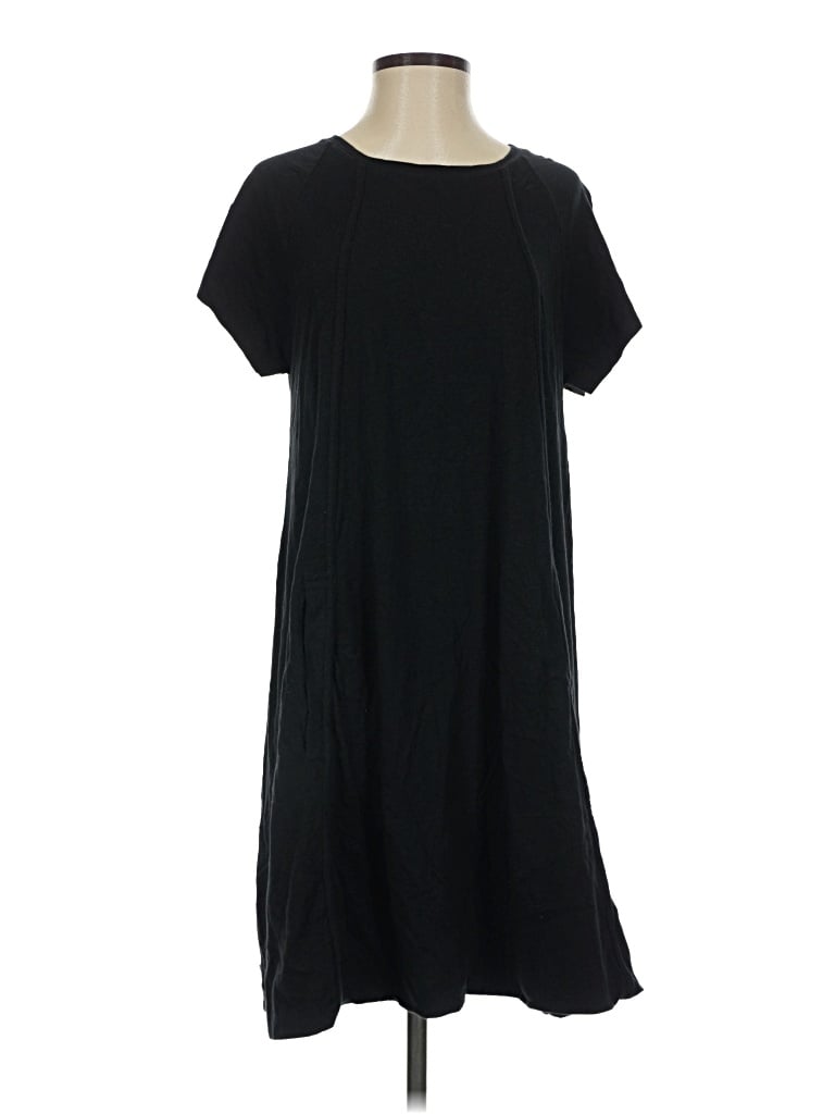 ME+EM Casual Dress: Black Solid Pattern Dresses - Size Small