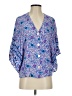 Unbranded Blue 3/4 Sleeve Blouse Size S - photo 1