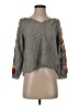 Floreat Gray Long Sleeve Blouse Size XS - photo 1