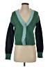 American Eagle Outfitters Color Block Green Cardigan Size XS - photo 1