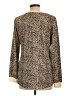 Unbranded Animal Print Tan Long Sleeve Blouse Size L - photo 2