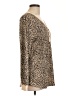 Unbranded Animal Print Tan Long Sleeve Blouse Size L - photo 4