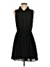 Forever 21 100% Polyester Solid Black Casual Dress Size S - photo 1