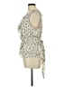 Max Studio 100% Polyester Floral Ivory Sleeveless Blouse Size L - photo 5