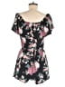 Almost Famous Floral Black Romper Size M - photo 2