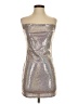 Thirty/Thirty Metallic Silver Cocktail Dress Size S - photo 1