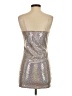 Thirty/Thirty Metallic Silver Cocktail Dress Size S - photo 2