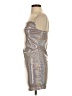 Thirty/Thirty Metallic Silver Cocktail Dress Size S - photo 5