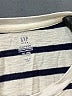 Gap 100% Cotton Stripes Ivory Short Sleeve Turtleneck Size 12 - photo 7