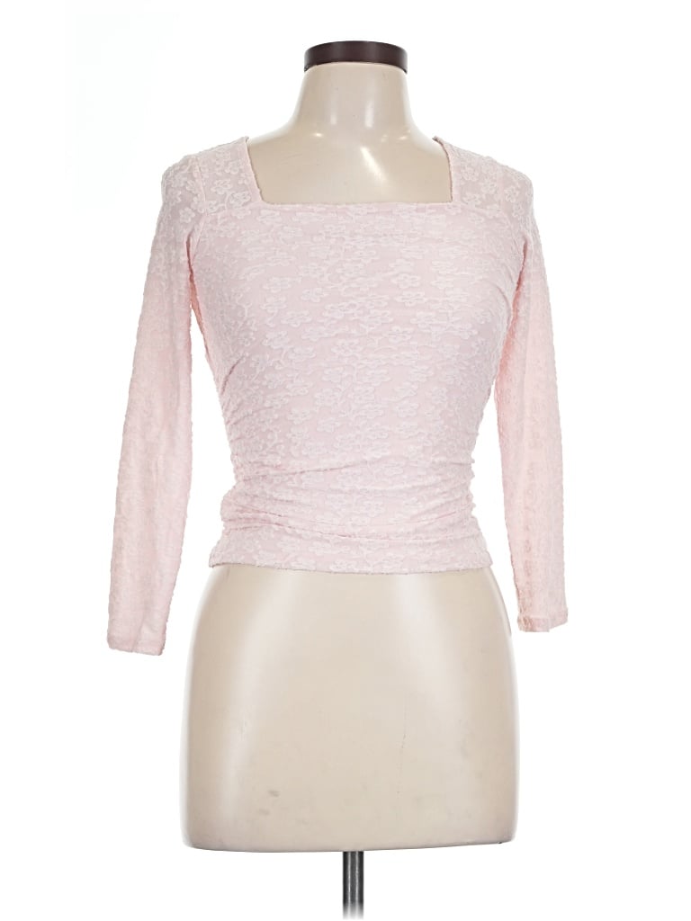 Pre-owned Rsq 3/4 Sleeve T-shirt In Pink