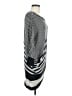BCBGMAXAZRIA Stripes Gray Poncho Size M - photo 4