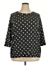 Market and Spruce Polka Dots Black Pullover Sweater Size 2X - photo 1