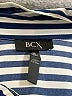 BCX 100% Polyester Stripes Blue 3/4 Sleeve Blouse Size XL - photo 7