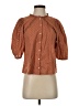 Old Navy 100% Polyester Brown 3/4 Sleeve Blouse Size XS - photo 1