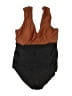 Summersalt 100% Polyester Color Block Brown One Piece Swimsuit Size 0X - photo 1