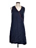 Assorted Brands 100% Polyester Solid Blue Casual Dress Size L - photo 1