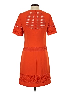 karen millen orange lace dress Karen Millen Lace Halter Woven Midi Dress in Orange