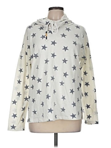 Hem & Thread Pullover Hoodie (view 1)