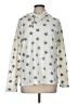 Hem & Thread Stars Silver Pullover Hoodie Size M - photo 1