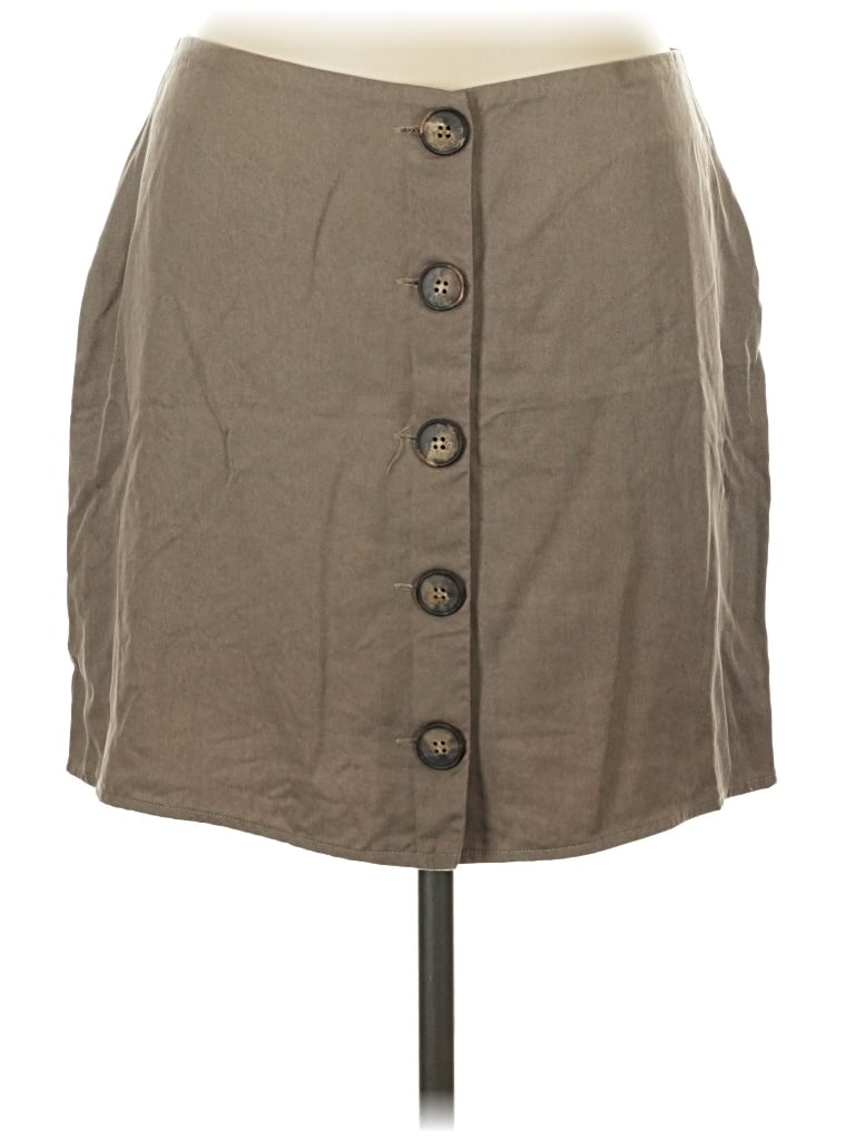 Pre-owned Reformation Casual Skirt In Tan