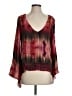 Parker Red 3/4 Sleeve Blouse Size S - photo 1