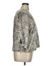 Chico's 100% Polyester Animal Print Multi Color Silver 3/4 Sleeve Blouse Size XL - photo 4