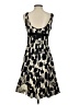 Nine West Graphic Black Cocktail Dress Size 4 - photo 2
