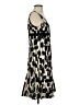 Nine West Graphic Black Cocktail Dress Size 4 - photo 4