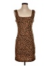 Assorted Brands 100% Polyester Animal Print Brown Cocktail Dress Size S - photo 1