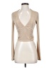 Bardot Tan Long Sleeve Top Size S - photo 1