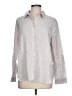Chico's 100% Linen Gray Long Sleeve Button-Down Shirt Size Lg (2) - photo 1