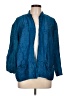 Chico's 100% Silk Blue Jacket Size Lg (2) - photo 1