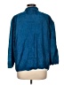 Chico's 100% Silk Blue Jacket Size Lg (2) - photo 2