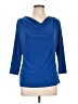 DressBarn Blue 3/4 Sleeve Top Size L - photo 1