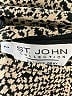 St. John Collection Animal Print Tan Silver Cocktail Dress Size 2 - photo 7