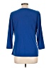 DressBarn Blue 3/4 Sleeve Top Size L - photo 2