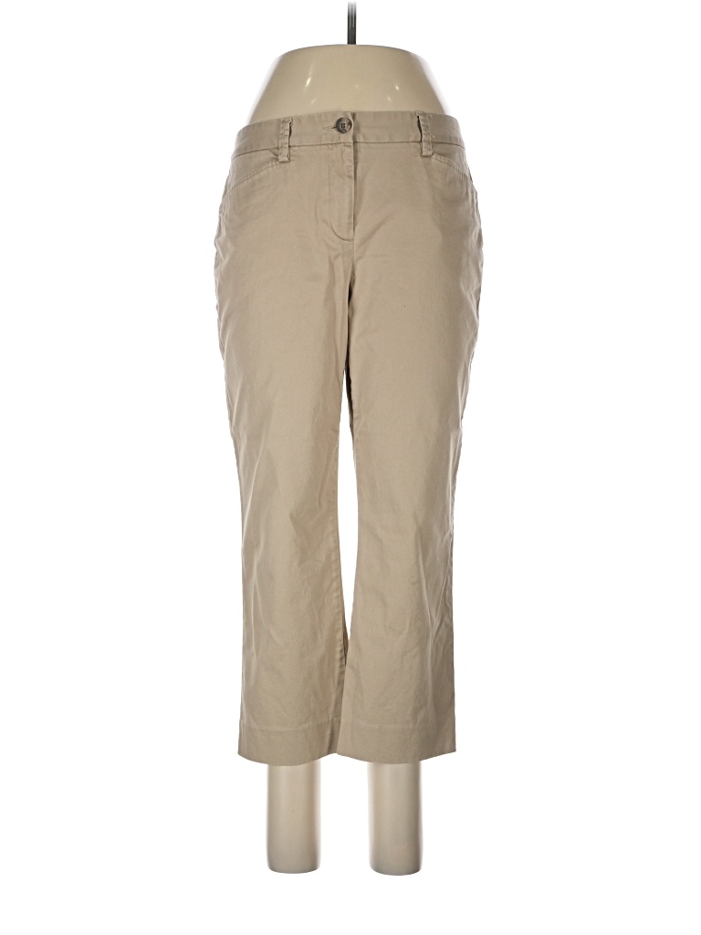 Pre-owned Lands' End Khaki Pant In Tan