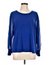 Calvin Klein Blue Long Sleeve Blouse Size L - photo 1