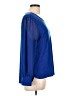 Calvin Klein Blue Long Sleeve Blouse Size L - photo 4