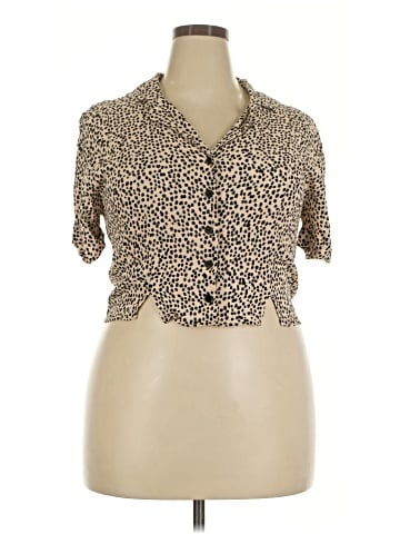 Forever 21 Plus Short Sleeve Blouse (view 1)